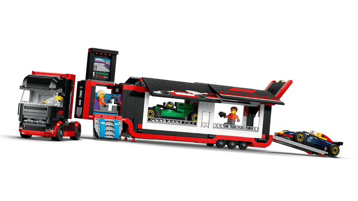לגו City - משאית F1® עם מכוניות F1® של RB20 ו-AMR24 (60445)-3