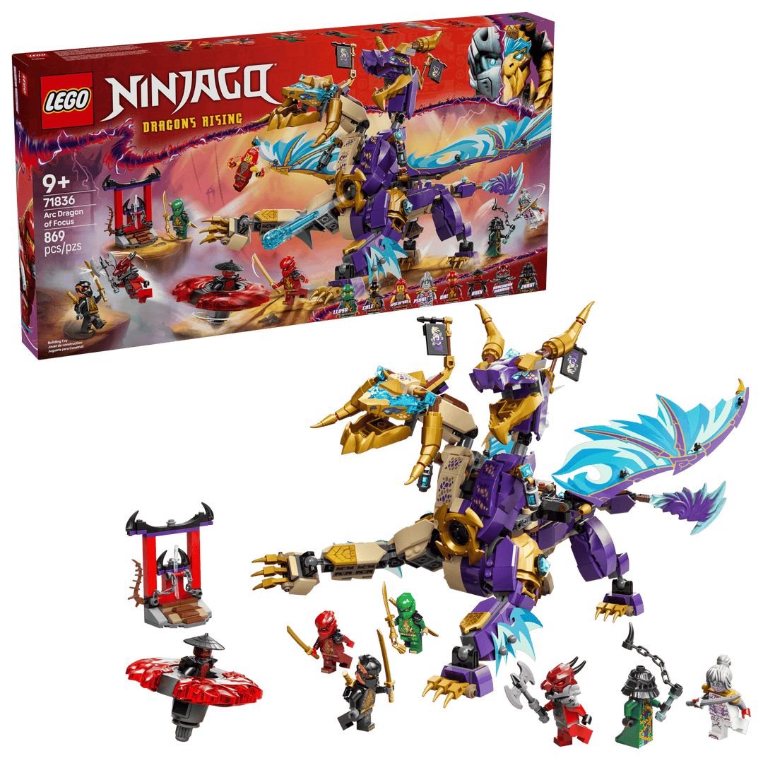 לגו NINJAGO® - דרקון הקשת של פוקוס (71836)-2