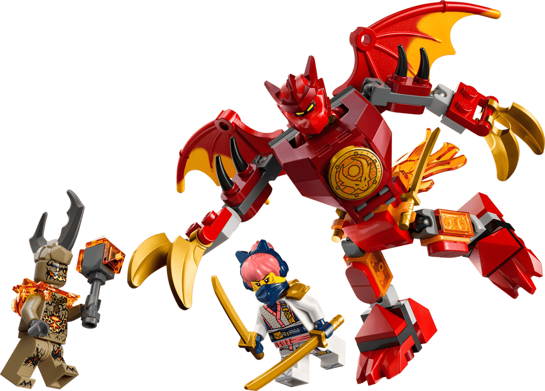 לגו NINJAGO® - מארז קרב רובוט הדרקון של קאי (71851)-1