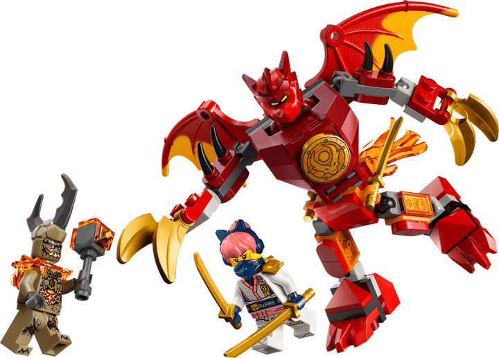 לגו NINJAGO® - מארז קרב רובוט הדרקון של קאי (71851)-1