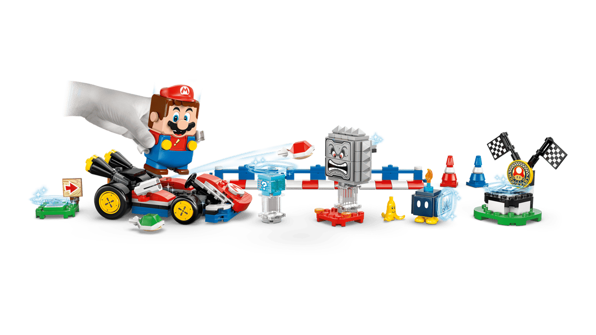 לגו Super Mario™ - Mario Kart™ – Interactive LEGO® Mario™ & Standard Kart (72043)-5