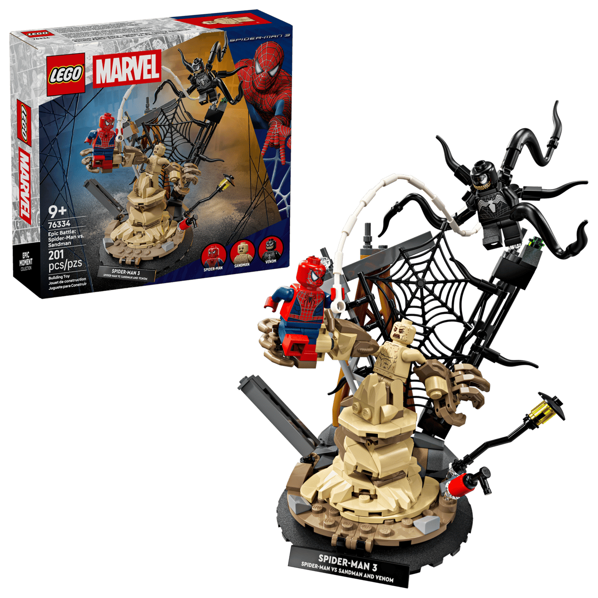 לגו | Marvel - קרב אֶפִּי: ספיידרמן נגד איש החול (76334)-2