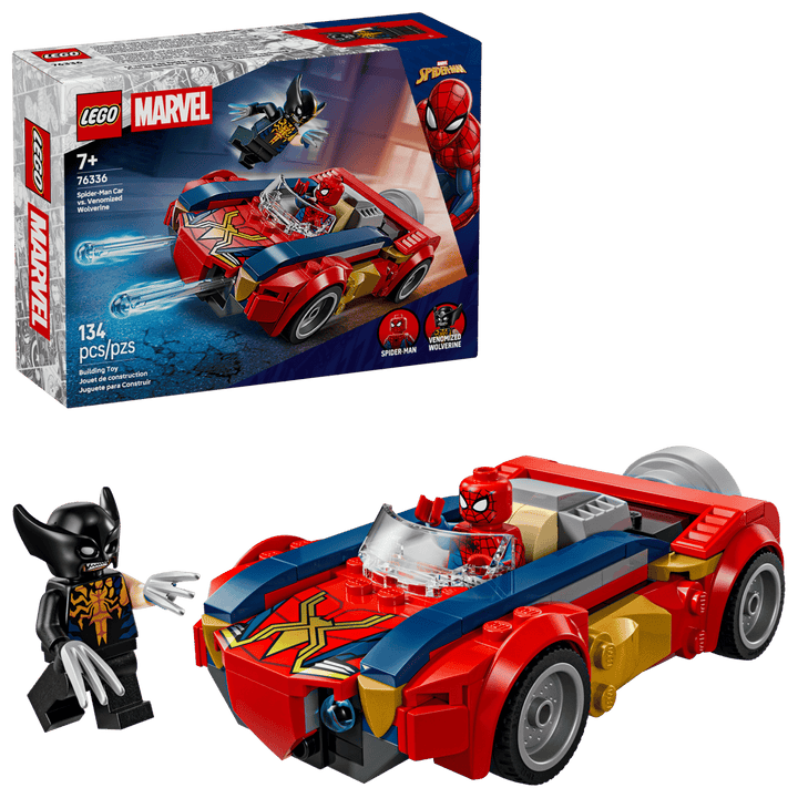 לגו | Marvel - ספיידרמן במכונית נגד וונומייזד וולברין (76336)-2