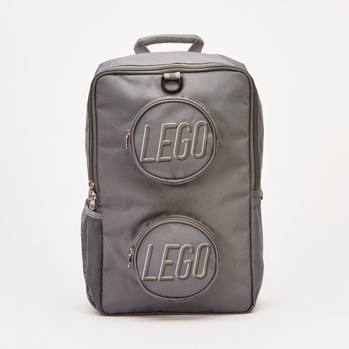תיק גב לגו- תיק Lego Brick אפור-1