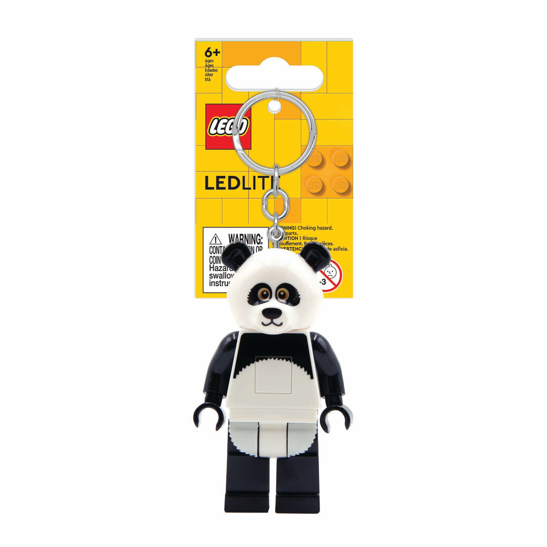 לגו מחזיק מפתחות עם תאורת LED - דמות דב פנדה (KE195H)-4