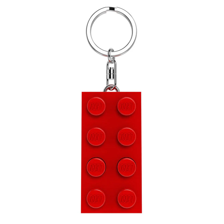לגו מחזיק מפתחות עם תאורת LED - לבנת LEGO 4X2 כחולה (KE234HR)-1