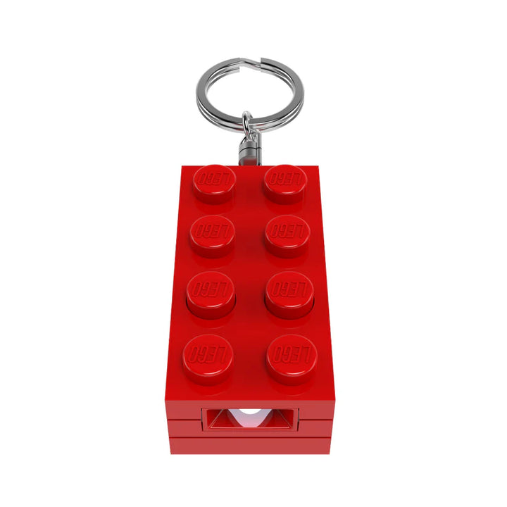 לגו מחזיק מפתחות עם תאורת LED - לבנת LEGO 4X2 כחולה (KE234HR)-5