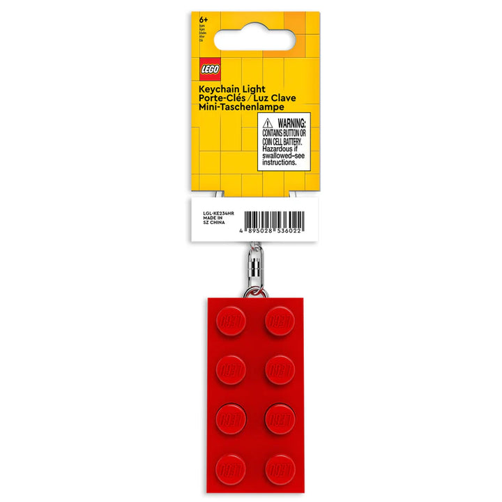 לגו מחזיק מפתחות עם תאורת LED - לבנת LEGO 4X2 כחולה (KE234HR)-2
