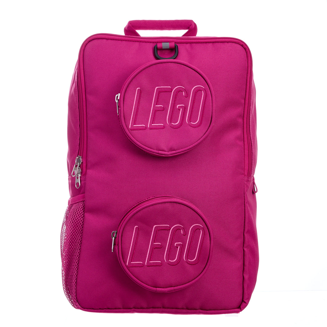 תיק גב לגו- תיק Lego Brick ורוד-1