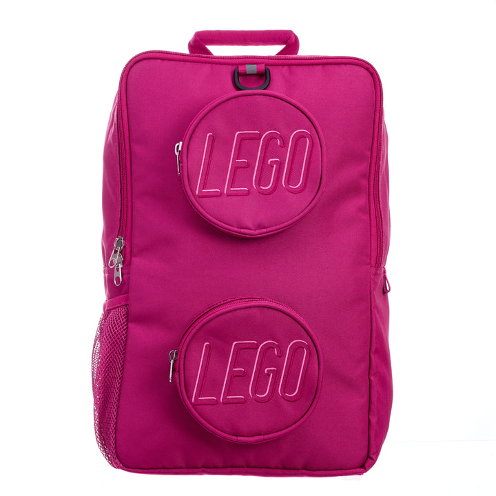 תיק גב לגו- תיק Lego Brick ורוד-1