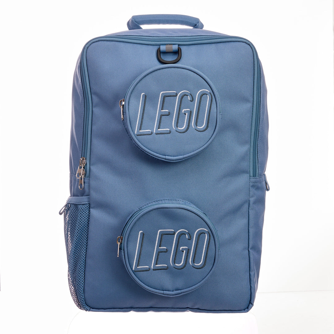 תיק גב לגו- תיק Lego Brick כחול - חול-1