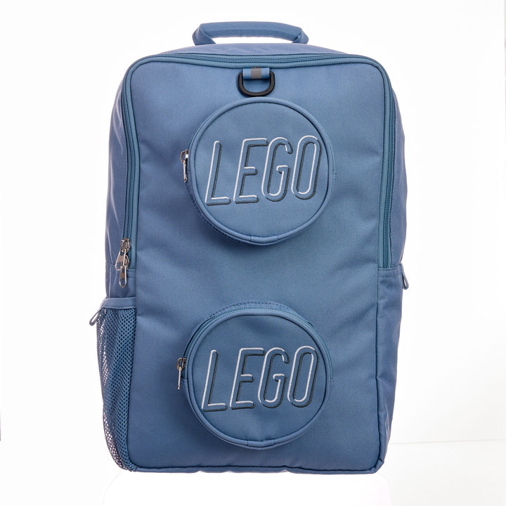 תיק גב לגו- תיק Lego Brick כחול - חול-1