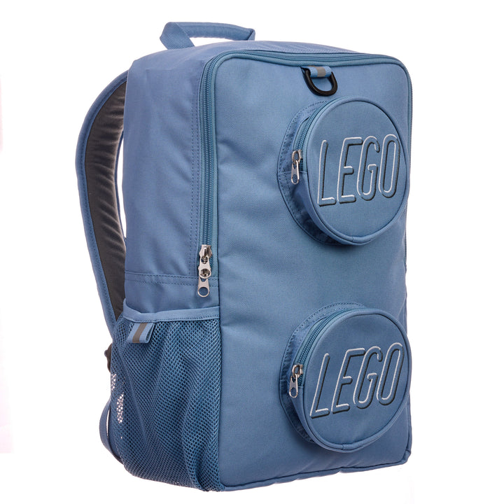 תיק גב לגו- תיק Lego Brick כחול - חול-5