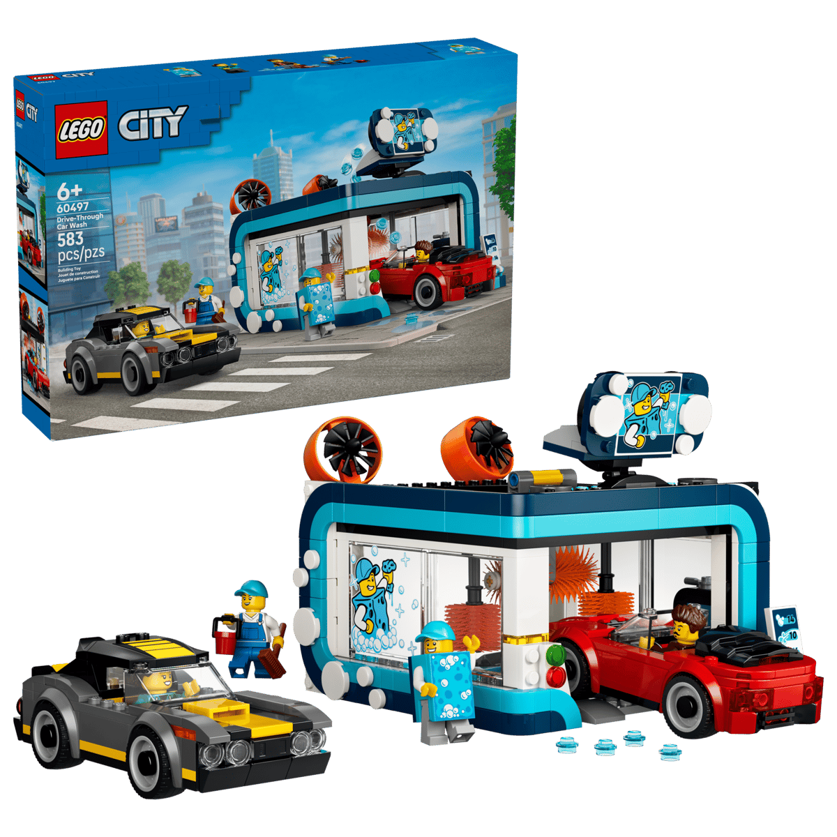 לגו City - שטיפת מכוניות אוטומטית (60497)-2