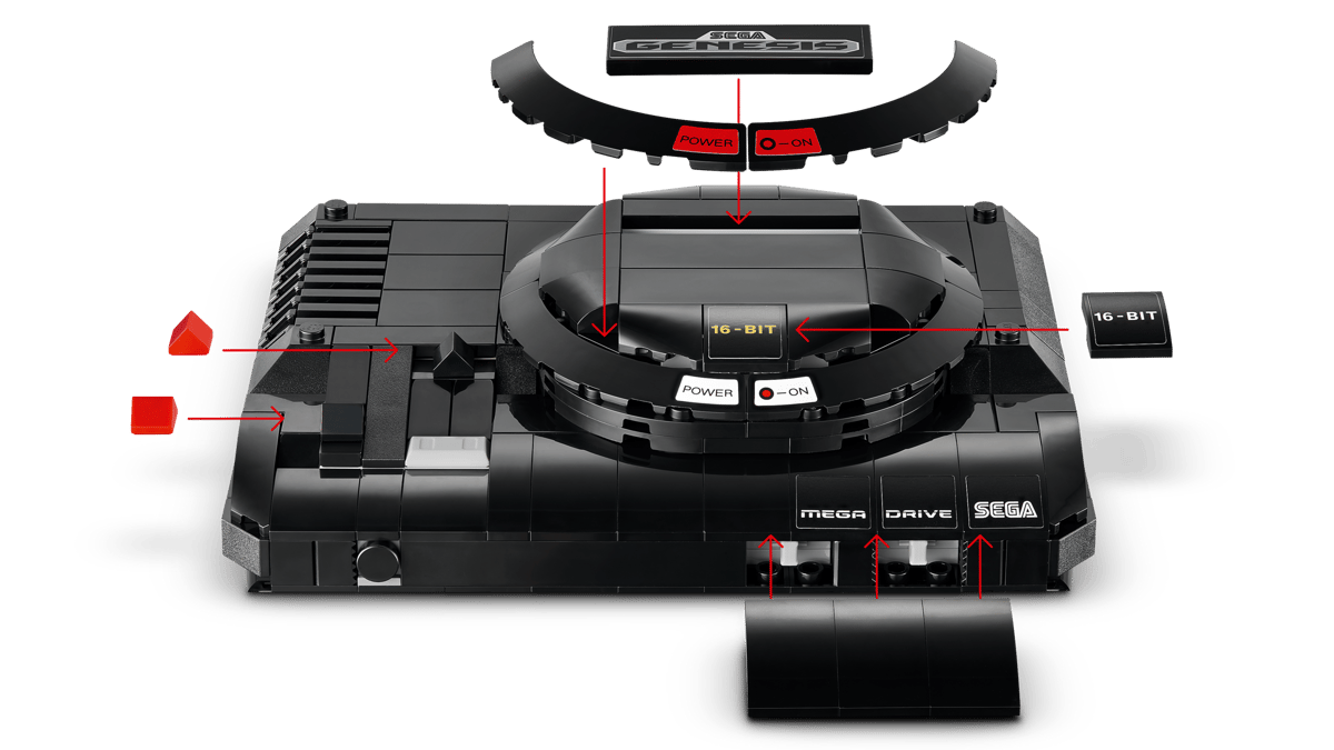 לגו Iconic - קונסולת ™SEGA® Mega Drive (40926)-3