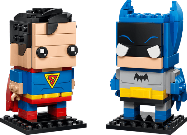 לגו Brickheadz  - סופרמן ובאטמן - גיבורי-על מתקופת תור הזהב (40859)