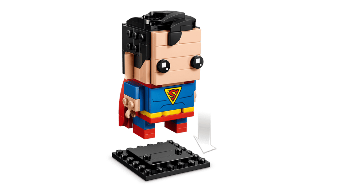 לגו Brickheadz  - סופרמן ובאטמן - גיבורי-על מתקופת תור הזהב (40859)-4