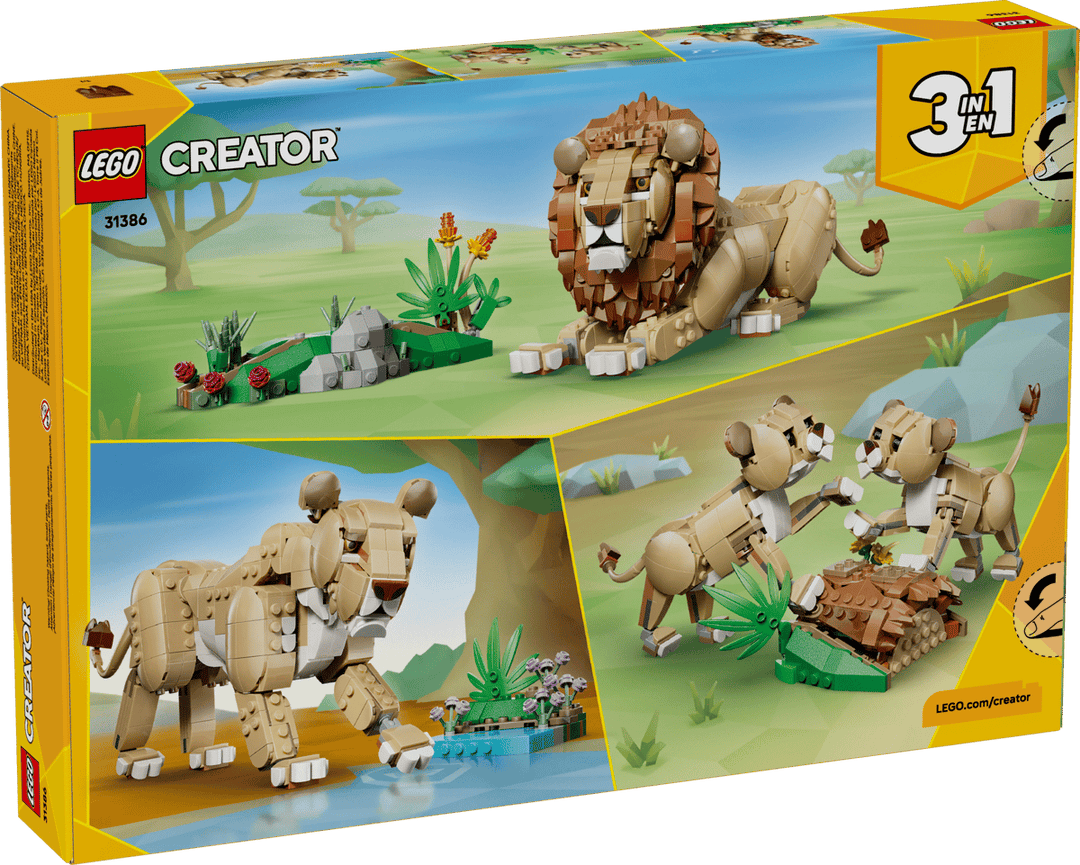 לגו Creator 3in1 - חיות בר: אריה מלכותי (31386)-12