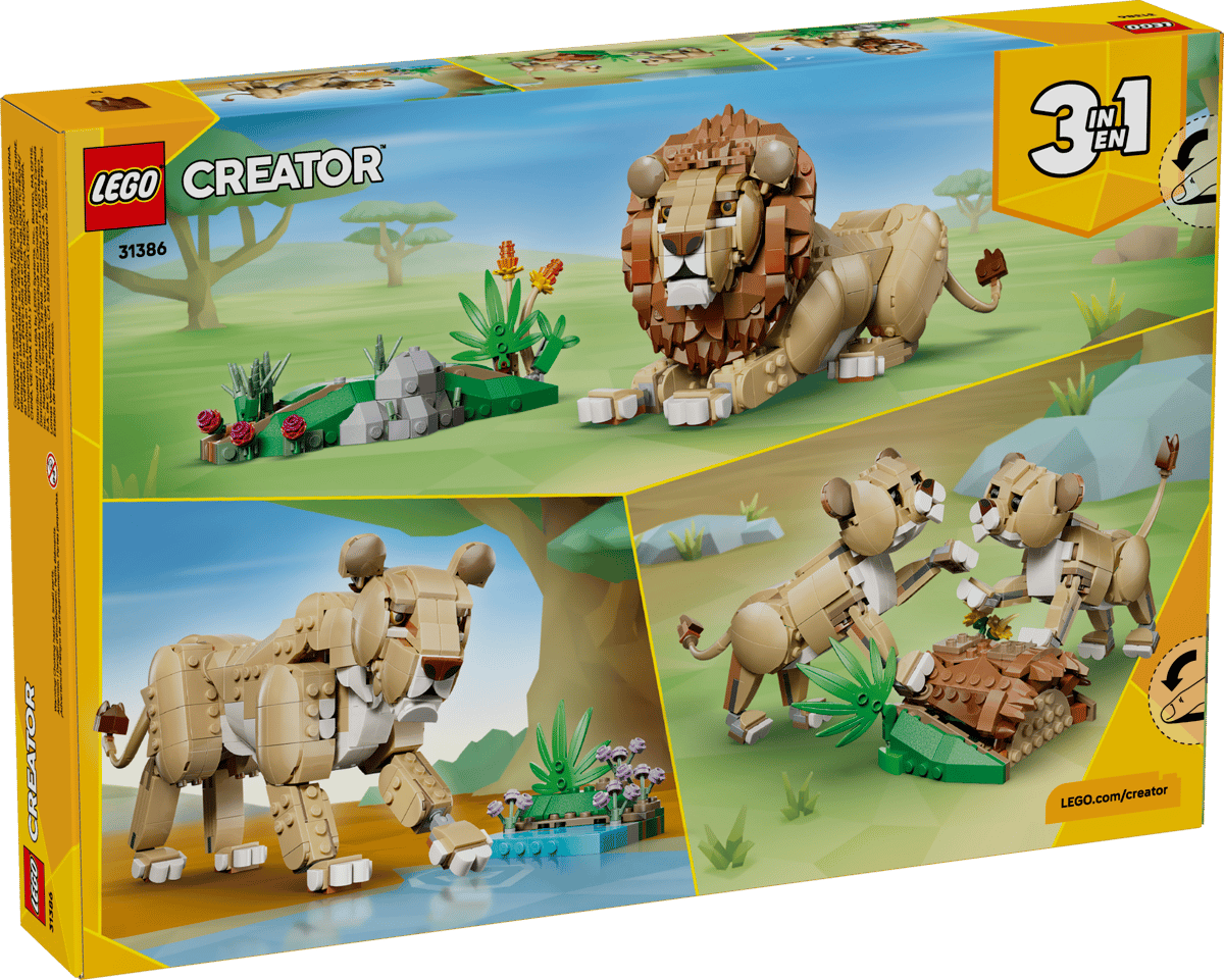 לגו Creator 3in1 - חיות בר: אריה מלכותי (31386)-13