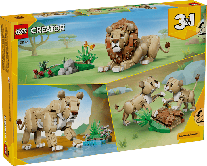 לגו Creator 3in1 - חיות בר: אריה מלכותי (31386)-13