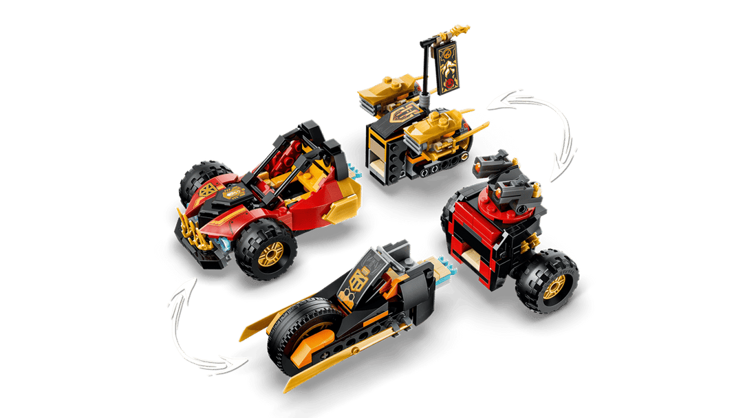 לגו NINJAGO® - הרכבים המשולבים של קאי וקול (71864)-11
