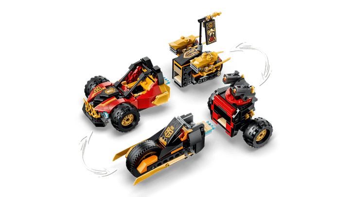 לגו NINJAGO® - הרכבים המשולבים של קאי וקול (71864)-15