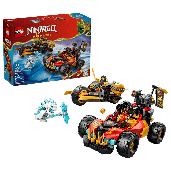 לגו NINJAGO® - הרכבים המשולבים של קאי וקול (71864)-2