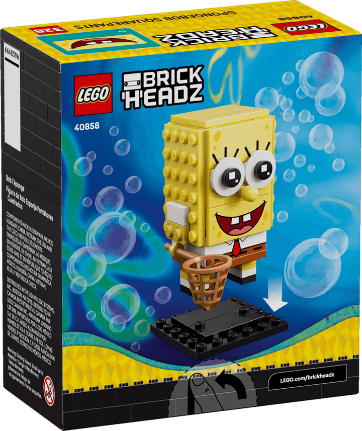 לגו BrickHeadz - דמות של בובספוג מכנסמרובע (40858)-8