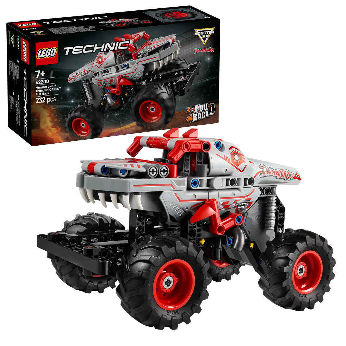 לגו Technic - Monster Jam ™ThunderROARus™ משוך-וסע (42200)-2