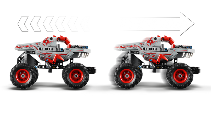 לגו Technic - Monster Jam ™ThunderROARus™ משוך-וסע (42200)-3