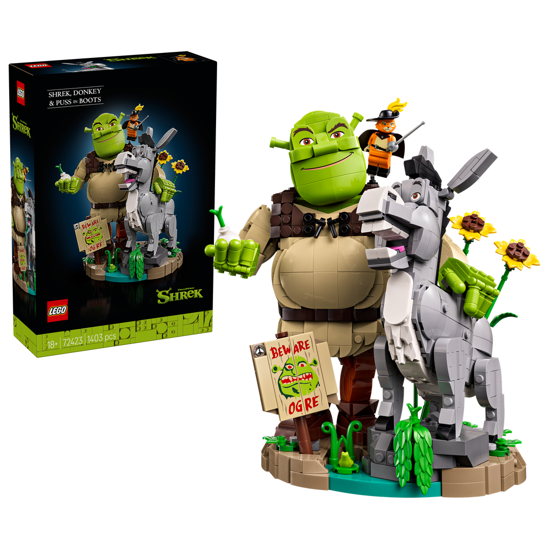 לגו Shrek - שרק, חמור וחתול במגפיים (72423)-1