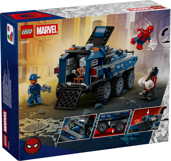 לגו | Marvel - מרדף ספיידרמן עם רכב הסעת אסירים (76349)-2