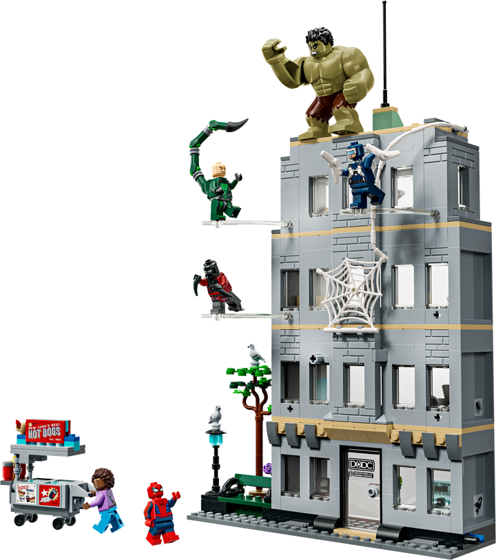 לגו | Marvel - ספיידרמן נגד האלק הענק הירוק בהתנגשות אֶפִּית (76350)-1