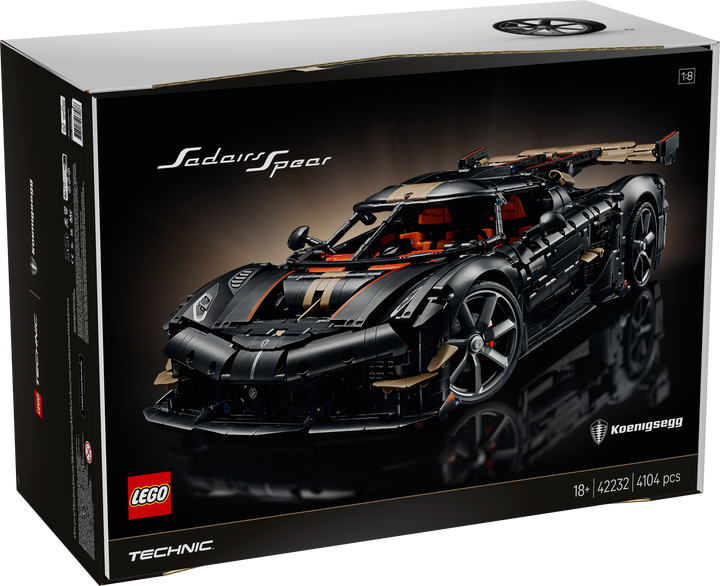 לגו Technic - מגה מכונית Koenigsegg Sadair's Spear (42232)-3