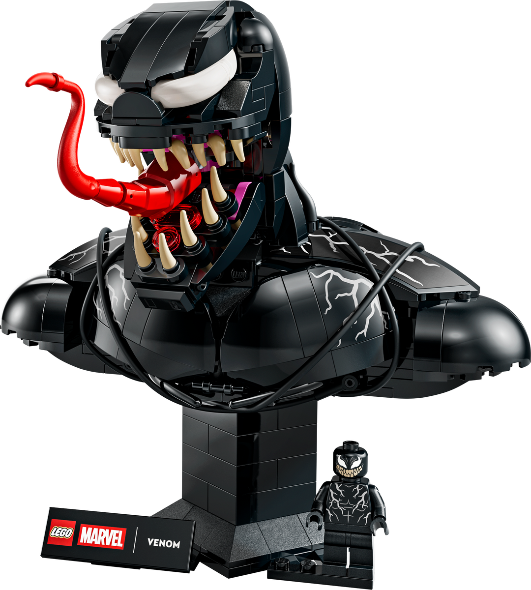 לגו | Marvel - פסל ראש של ונום (76356)-0
