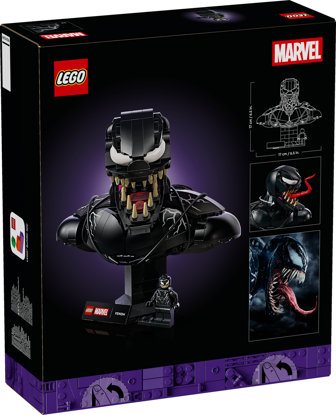 לגו | Marvel - פסל ראש של ונום (76356)-2