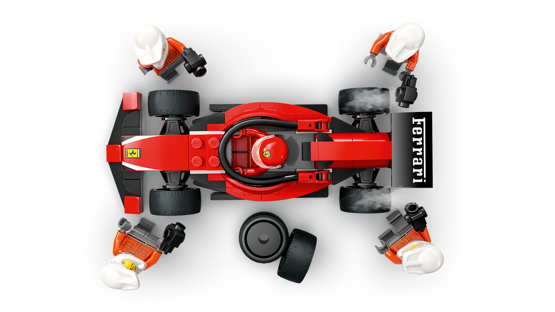 לגו City - תחנת עצירה וצוות תיקונים של F1® עם מכונית Ferrari (60443)-5