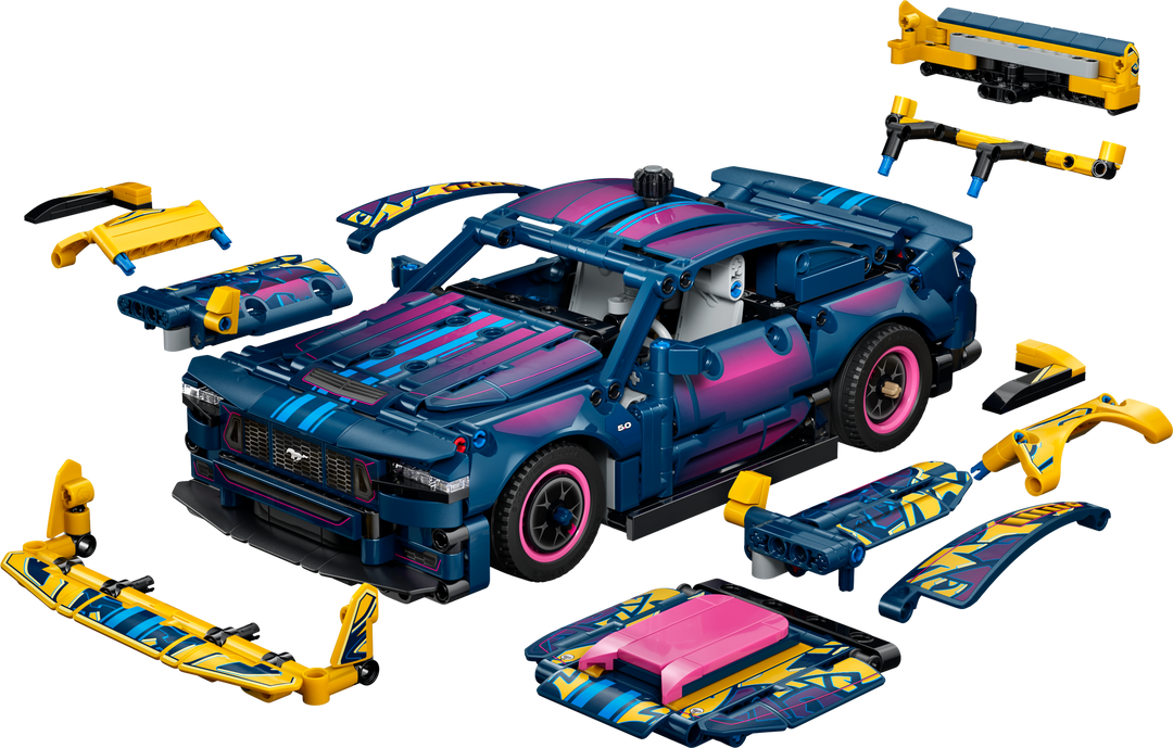 לגו Technic - מוסך תיקונים בהתאמה אישית למכונית Ford Mustang GT (42236)-0