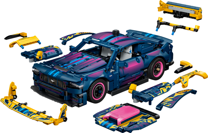 לגו Technic - מוסך תיקונים בהתאמה אישית למכונית Ford Mustang GT (42236)-1