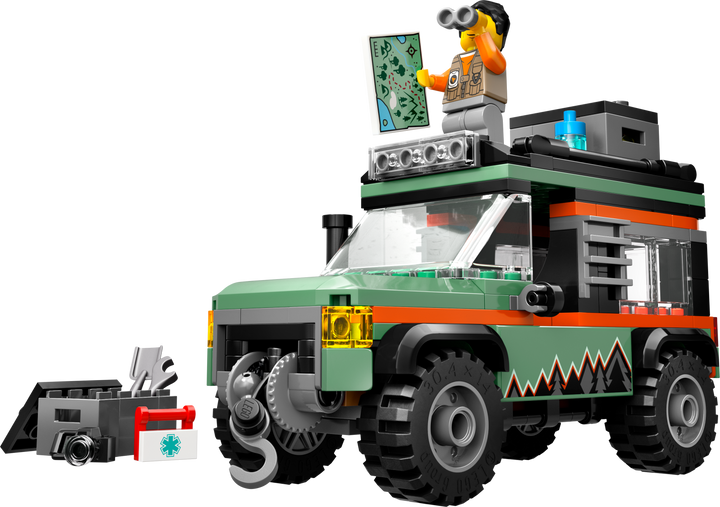 לגו City - משאית רכב שטח 4x4 לנסיעה בהרים (60447)-1