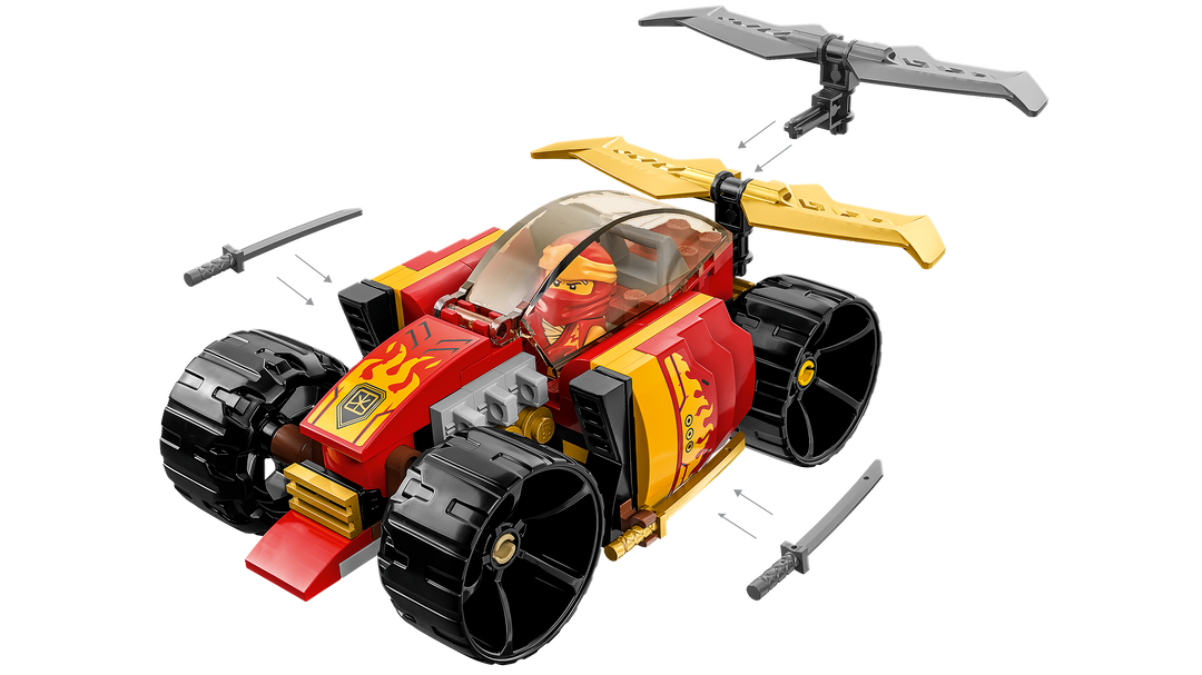 לגו NINJAGO® - מכונית מרוץ נינג‘ה EVO של קאי (71780)-3