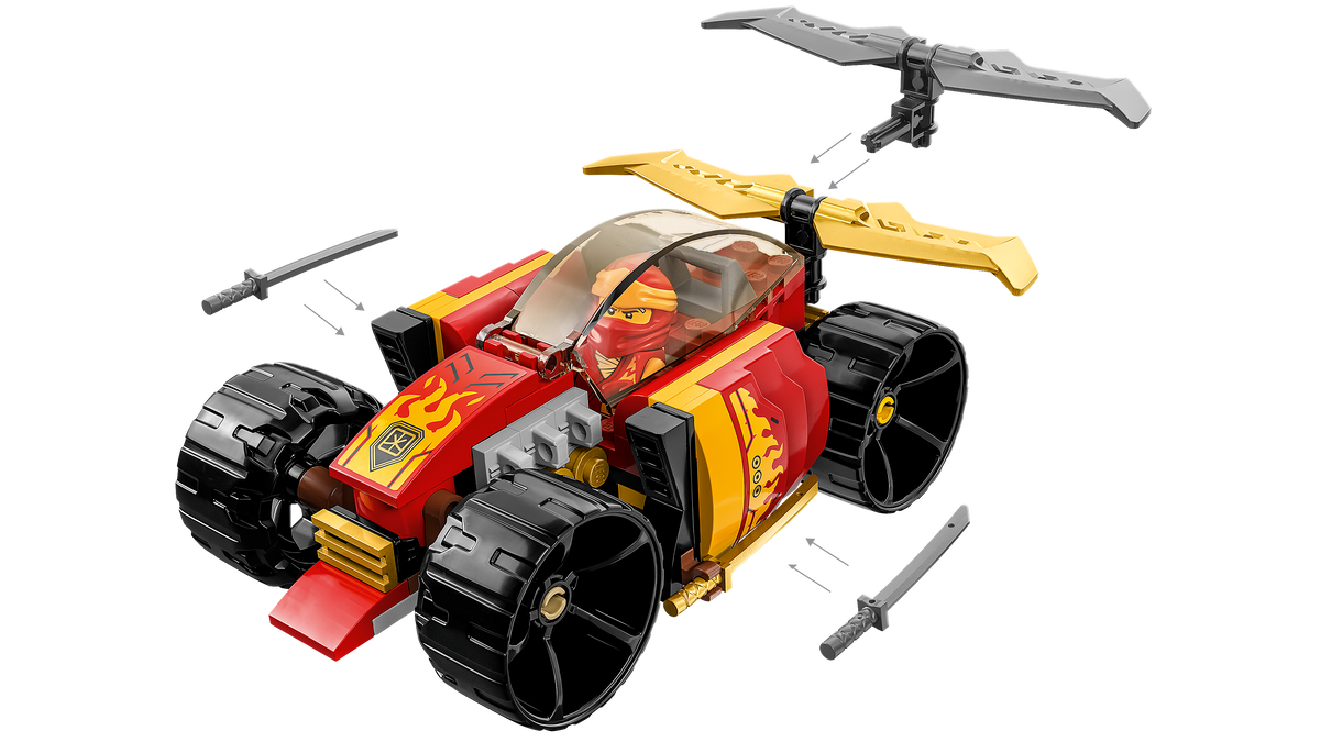 לגו NINJAGO® - מכונית מרוץ נינג‘ה EVO של קאי (71780)-4
