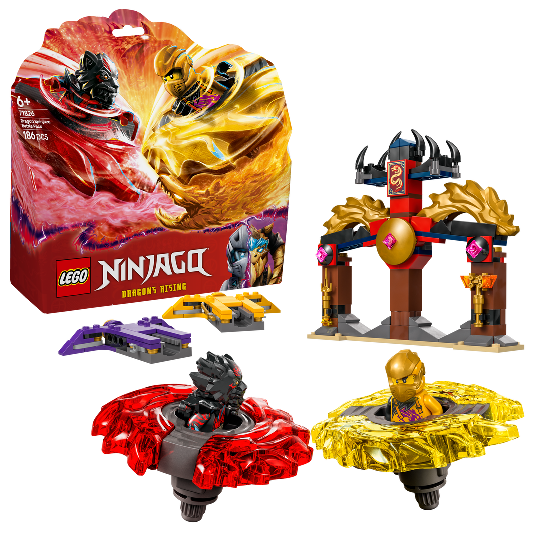 לגו NINJAGO® - מארז קרב ספינג'סטו דרקוניים (71826)-2