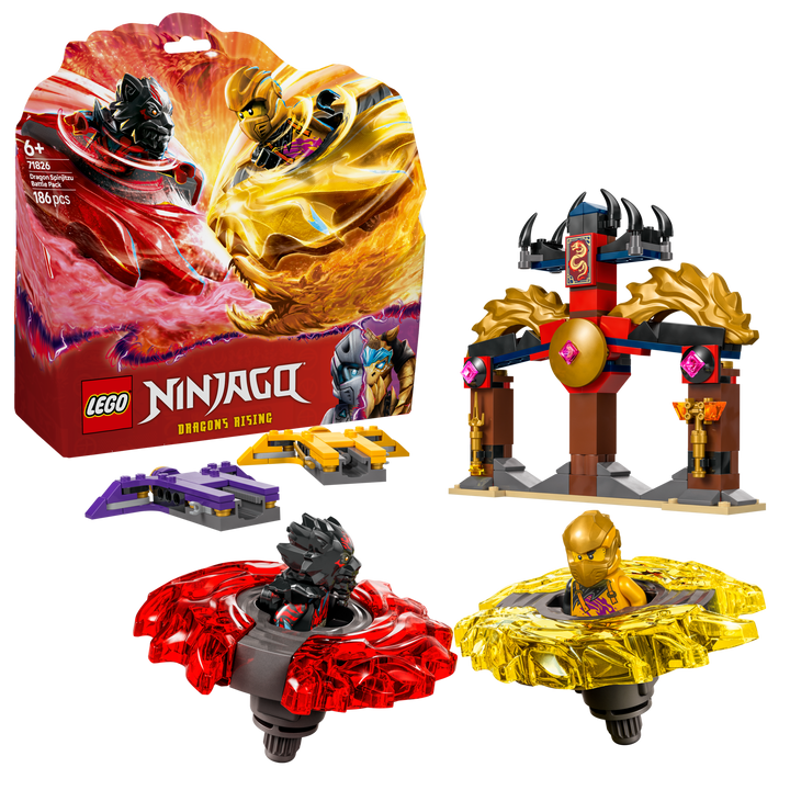 לגו NINJAGO® - מארז קרב ספינג'סטו דרקוניים (71826)-2