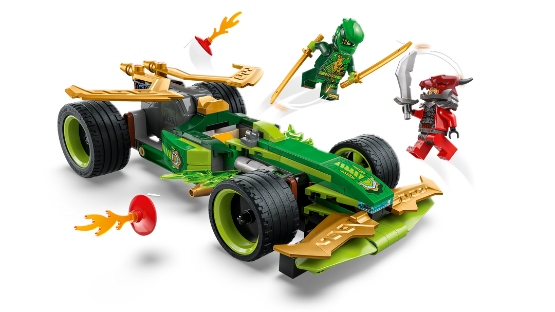 לגו NINJAGO® - מכונית מרוץ משוך וסע של לויד (71828)-3