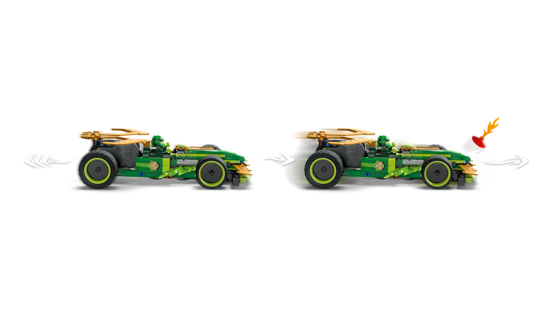 לגו NINJAGO® - מכונית מרוץ משוך וסע של לויד (71828)-4