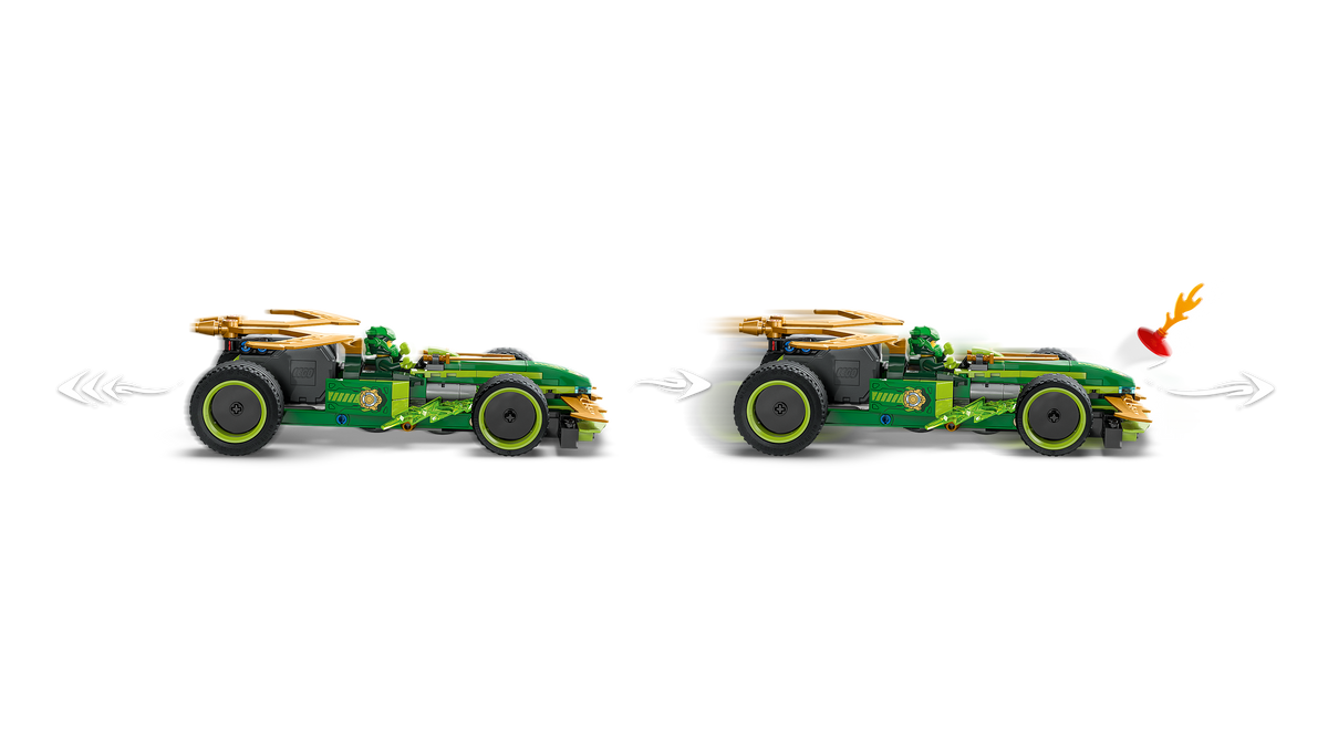 לגו NINJAGO® - מכונית מרוץ משוך וסע של לויד (71828)-5