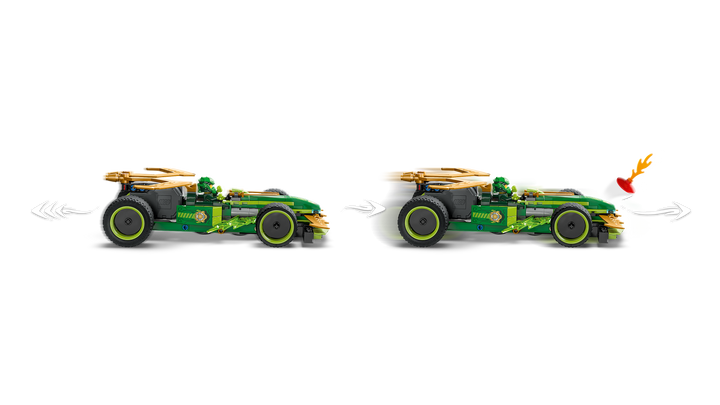 לגו NINJAGO® - מכונית מרוץ משוך וסע של לויד (71828)-5