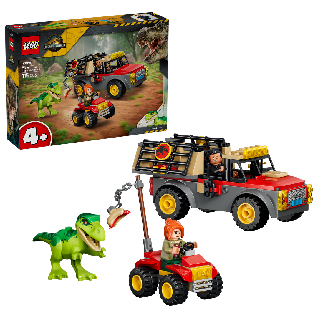 לגו Jurassic World - משאית הובלה לטי רקס צעיר (77978)-2