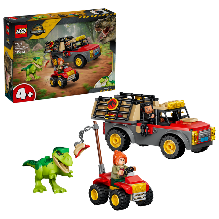 לגו Jurassic World - משאית הובלה לטי רקס צעיר (77978)-2